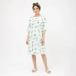 تیشرت زنانه لانگ قواره دار سفید وارداتی 4