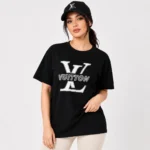 تیشرت زنانه طرح LV وارداتی - Image 3