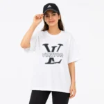 تیشرت زنانه طرح LV وارداتی - Image 2