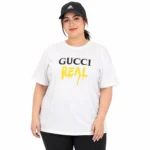 تیشرت سایز بزرگ زنانه وارداتی طرح GUCCI - Image 2