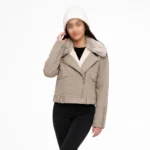 کاپشن زنانه کوتاه یقه و آستر خزدار Dior - Image 4