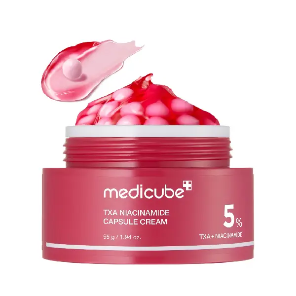 Medicube-Anti-Blemish-and-Brightening-Capsule-Cream-with-Tranexamic-Acid-and-Niacinamide-55-ml کرم کپسولی ضد لک و روشنکننده مدیکیوپ حاوی ۵٪ نیاسینامید و ترانگزامیک اسید حجم ۵۵ میلیلیتر - Medicube - Image 1