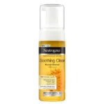 فوم پاک‌کننده و شوینده آرام‌بخش صورت نوتروژینا Soothing Clear حاوی عصاره زردچوبه، مناسب پوست‌های مستعد جوش