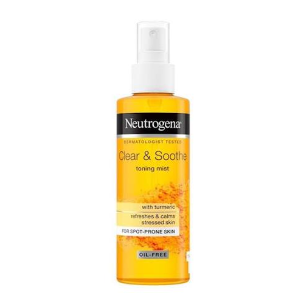 Neutrogena-Turmeric-Toner-Spray اسپری تونر زردچوبه نوتروژینا Clear & Soothe مناسب پوستهای مستعد جوش - Image 1